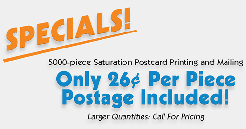 Special offer 26 cents per postcard